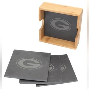 Green Bay Packers Slate Square Coaster Set